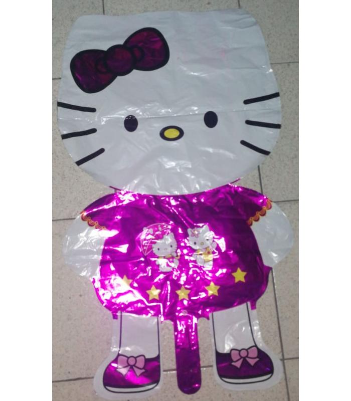 2022 Toptan büyük folyo balon ayaklı elbiseli hello kitty